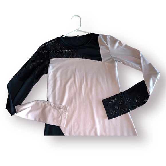 🛍️SALE🛍️ Lukka Lux Active – Mesh Contrast Long Sleeve Tee - Picture 4 of 6